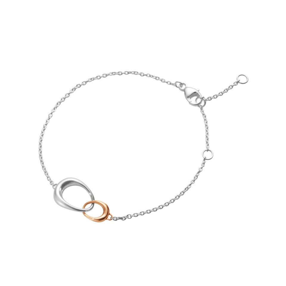 GEORG JENSEN - ARMBÅND, OFFSPRING ROSÉGULL OG SØLV