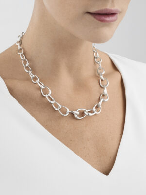 GEORG JENSEN - HALSKJEDE, OFFSPRING LINK SØLV - STYLING