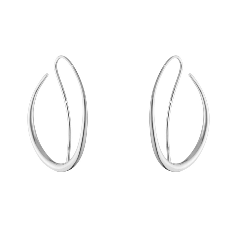 GEORG JENSEN - ØREDOBBER, OFFSPRING ØRERINGER STORE SØLV
