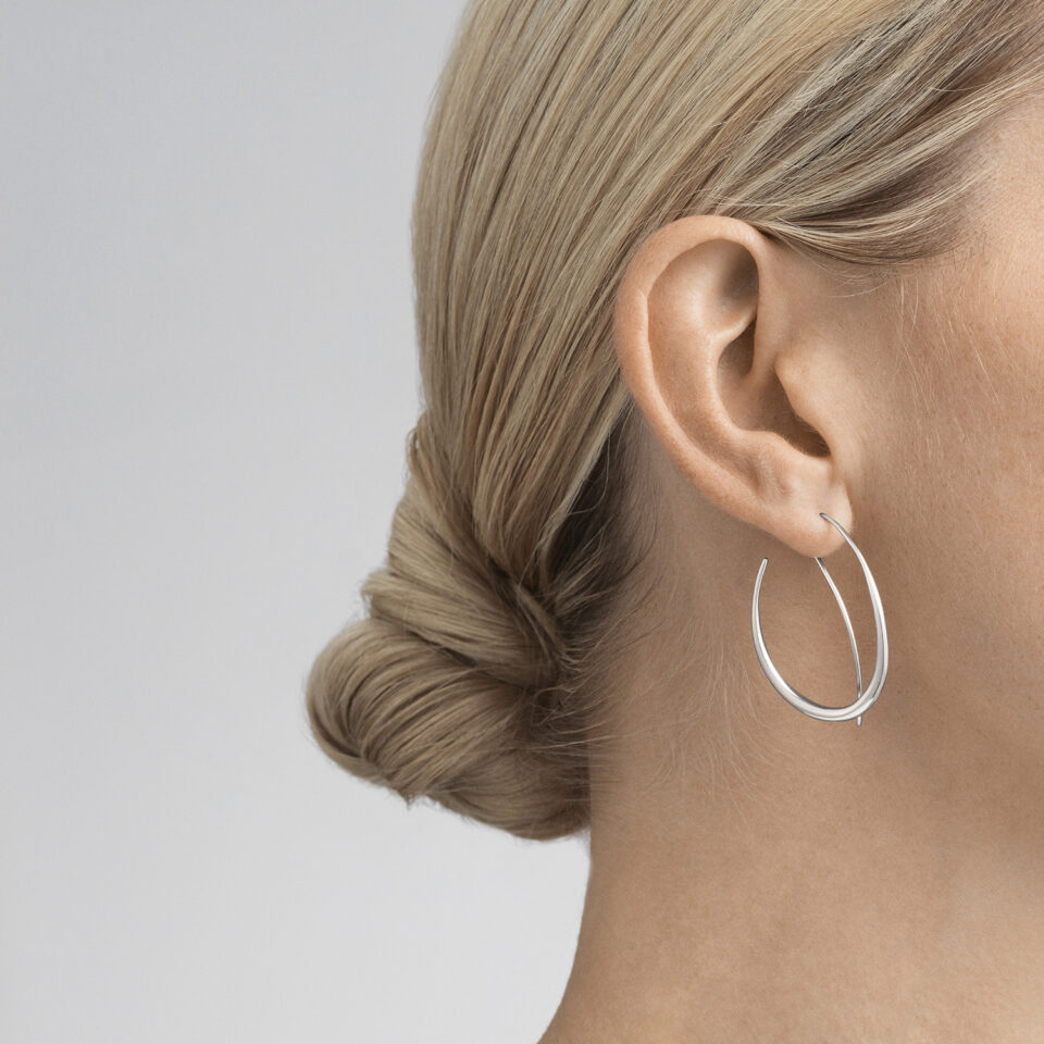 GEORG JENSEN - ØREDOBBER, OFFSPRING ØRERINGER STORE SØLV - STYLING