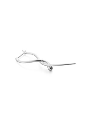 GEORG JENSEN - ØREDOBBER, MERCY TWIST ØRERINGER LANGE SØLV - DETALJER