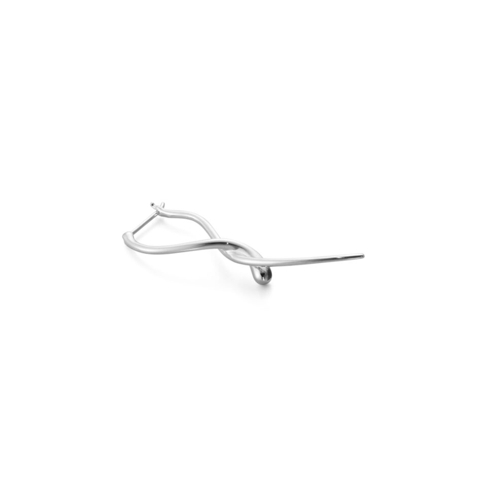 GEORG JENSEN - ØREDOBBER, MERCY TWIST ØRERINGER LANGE SØLV - DETALJER