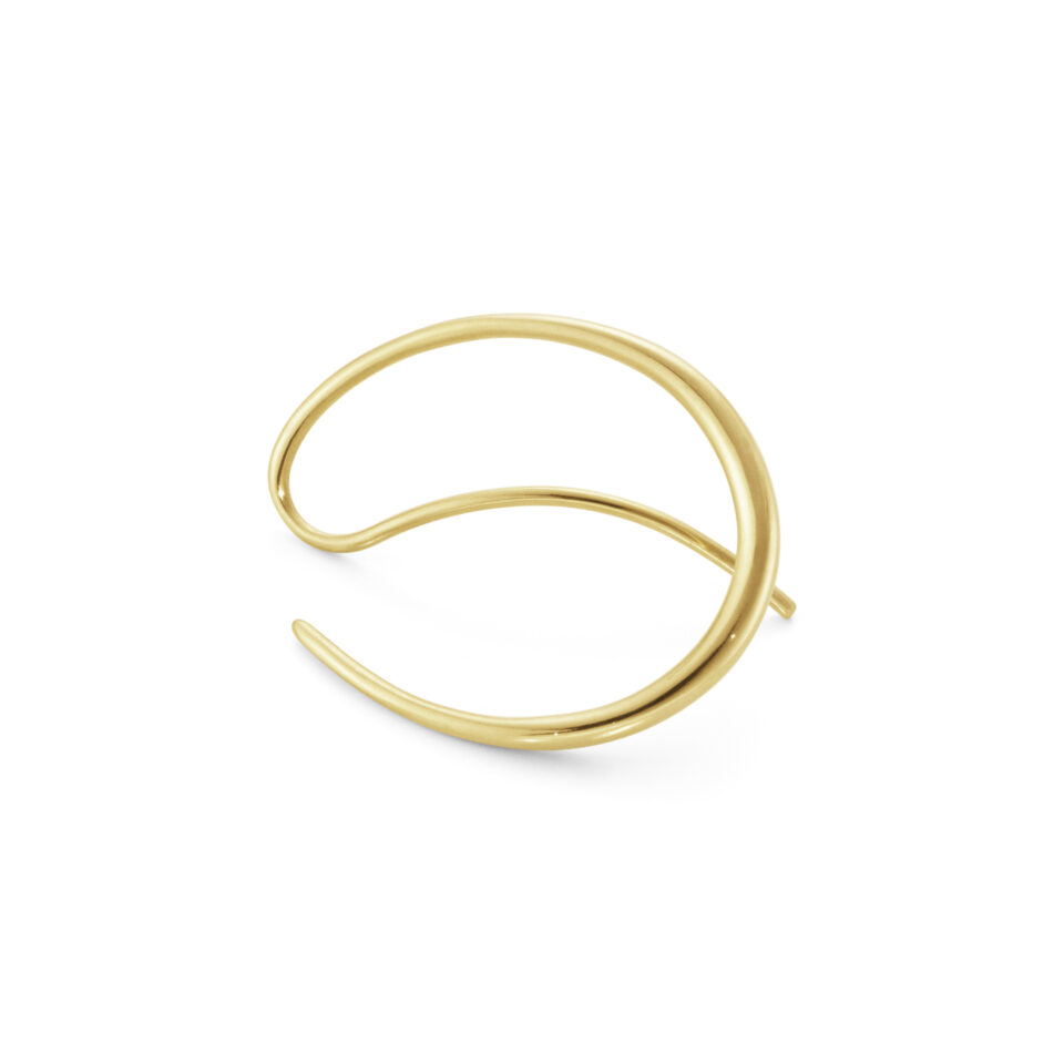 GEORG JENSEN - ØREDOBBER, OFFSPRING ØRERINGER GULT GULL - DETALJER