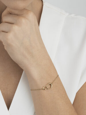 GEORG JENSEN - ARMBÅND, OFFSPRING GULT GULL - STYLING