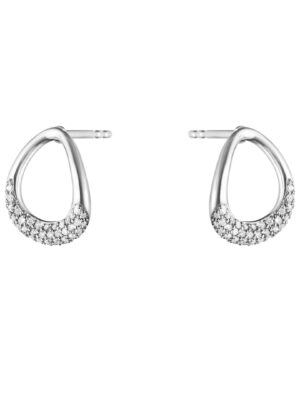 GEORG JENSEN - ØREDOBBER, OFFSPRING STIFT SMÅ PAVÉ 0,19 CT. SØLV
