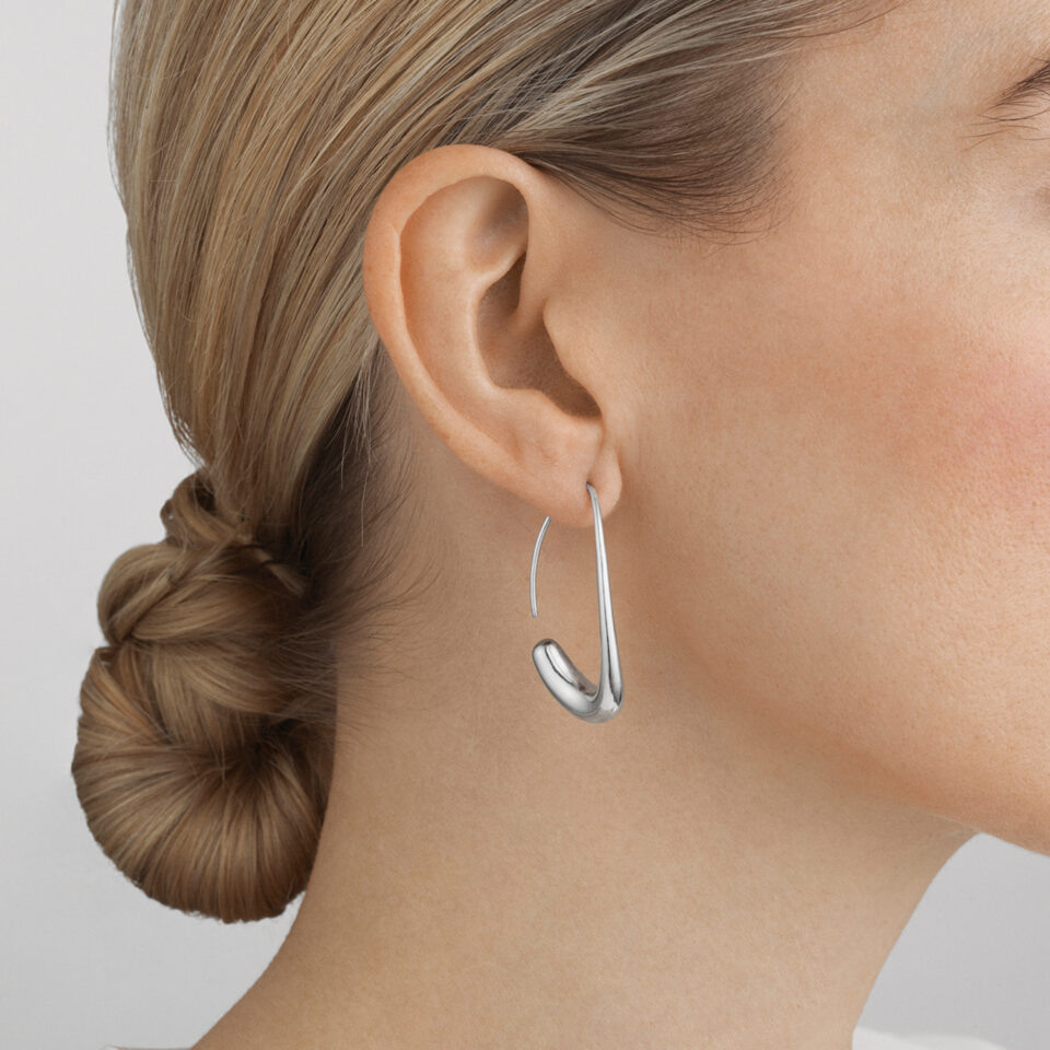 GEORG JENSEN - ØREDOBBER, OFFSPRING ØRERINGER ÅPEN SØLV - STYLING