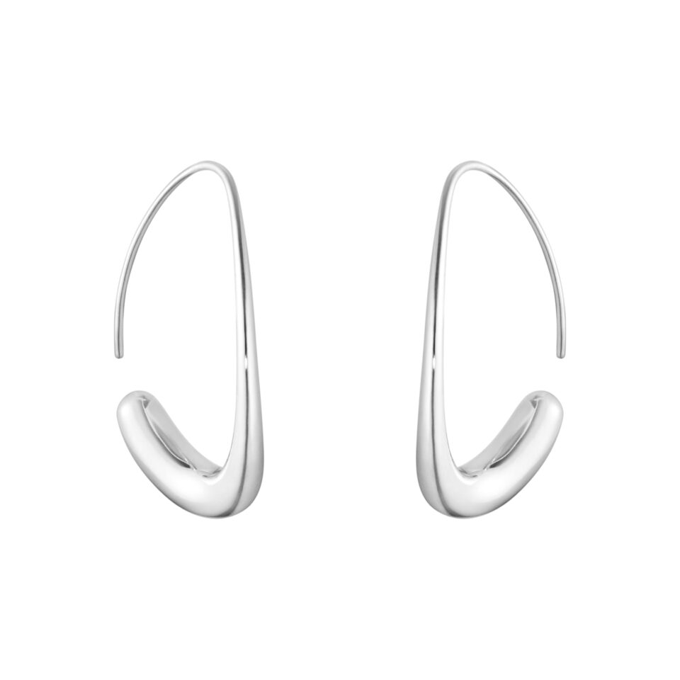 GEORG JENSEN - ØREDOBBER, OFFSPRING ØRERINGER ÅPEN SØLV