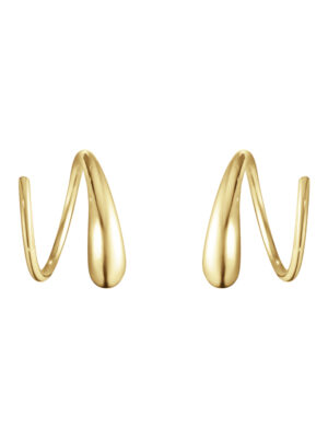 GEORG JENSEN - ØREDOBBER, MERCY SWIRL SPIRAL GULT GULL