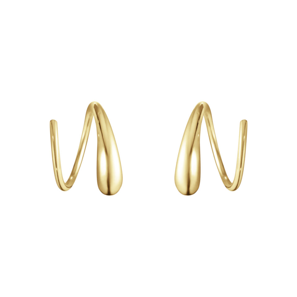 GEORG JENSEN - ØREDOBBER, MERCY SWIRL SPIRAL GULT GULL