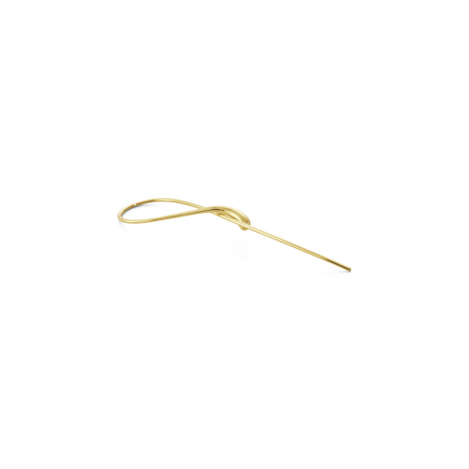GEORG JENSEN - ØREDOBBER, MERCY TWIST ØRERINGER LANGE GULT GULL - DETALJER