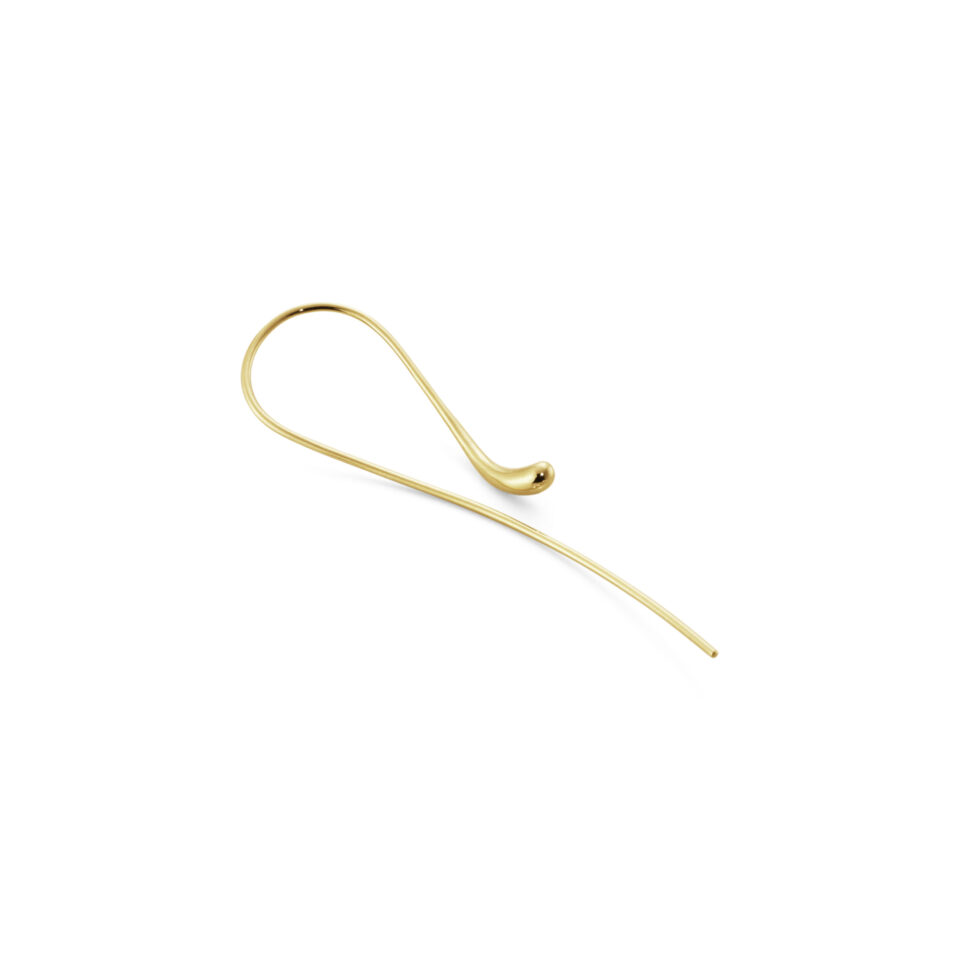 GEORG JENSEN - ØREDOBBER, MERCY TWIST ØRERINGER LANGE GULT GULL - DETALJER