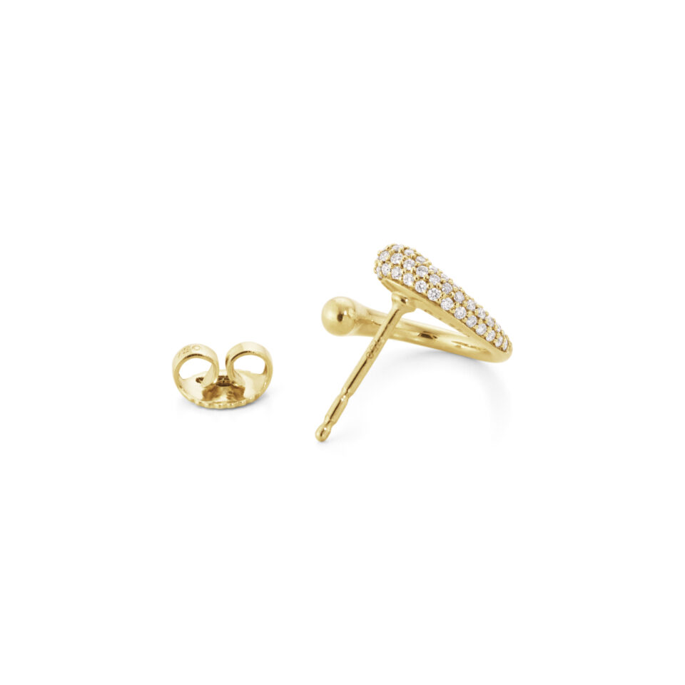 GEORG JENSEN - ØREDOBBER, MERCY SMÅ PAVÉ 0,38 CT. - DETALJER BAK