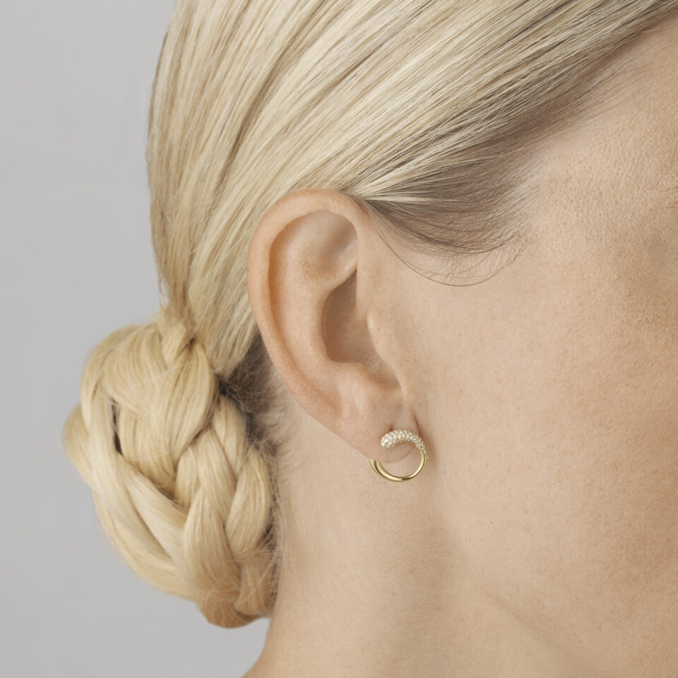 GEORG JENSEN - ØREDOBBER, MERCY SMÅ PAVÉ 0,38 CT. - STYLING