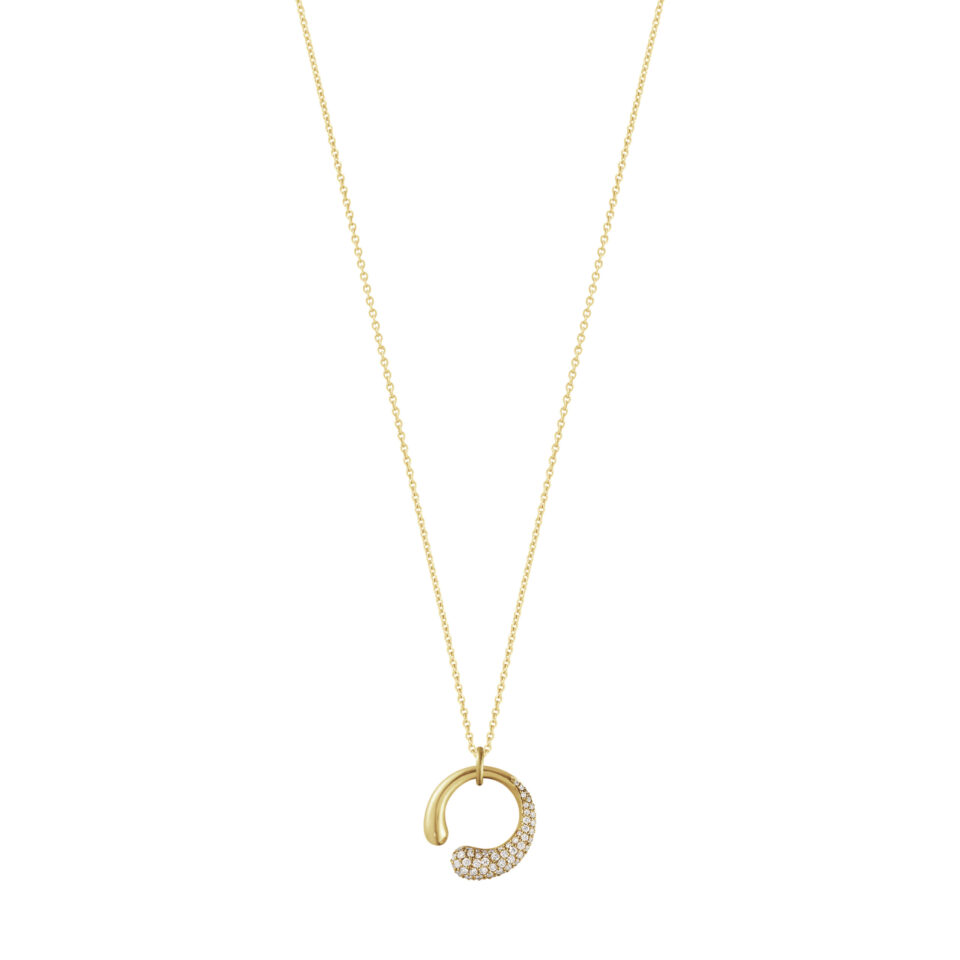 GEORG JENSEN - HALSKJEDE, MERCY ANHENG PAVÉ 0,33 CT. GULT GULL