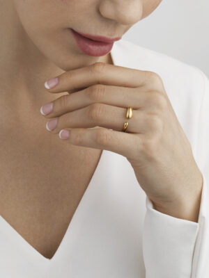GEORG JENSEN - RING, MERCY MINI GULT GULL - STYLING
