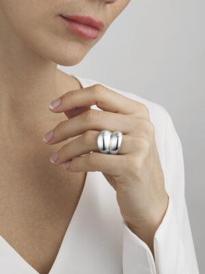 GEORG JENSEN - RING, CURVE SØLV - STYLING