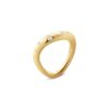 GEORG JENSEN - RING, OFFSPRING MED DIAMANTER 0,14 CT. GULT GULL