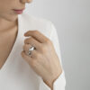 GEORG JENSEN - RING, MERCY STOR SØLV - STYLING