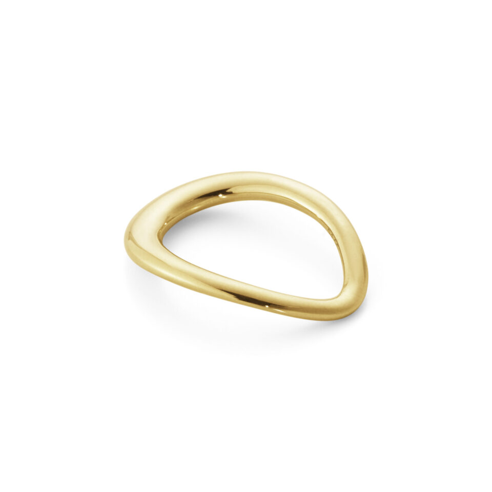 GEORG JENSEN - RING, OFFSPRING SMAL GULT GULL - DETALJER