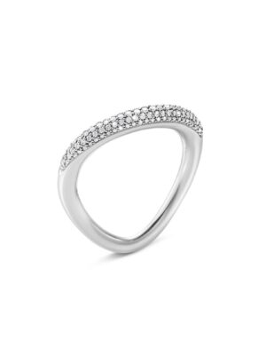 GEORG JENSEN - RING, OFFSPRING PAVÉ 0,29 CT. SØLV