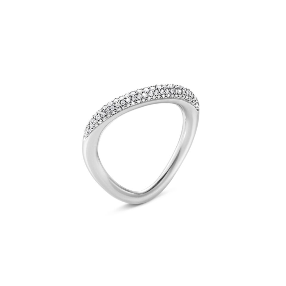 GEORG JENSEN - RING, OFFSPRING PAVÉ 0,29 CT. SØLV