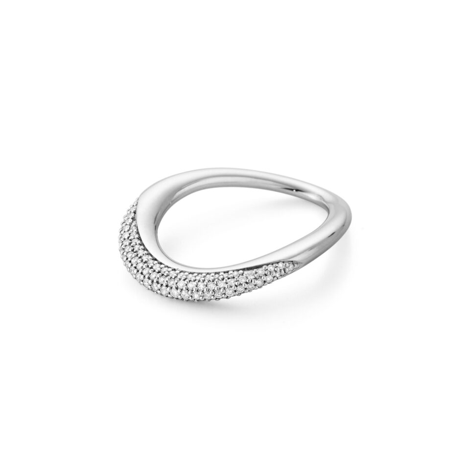 GEORG JENSEN - RING, OFFSPRING PAVÉ 0,29 CT. SØLV - DETALJER