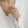 GEORG JENSEN - RING, OFFSPRING MED DIAMANTER 0,14 CT. SØLV - STYLING