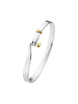 GEORG JENSEN - ARMRING, TORUN BANGLE GULT GULL OG SØLV