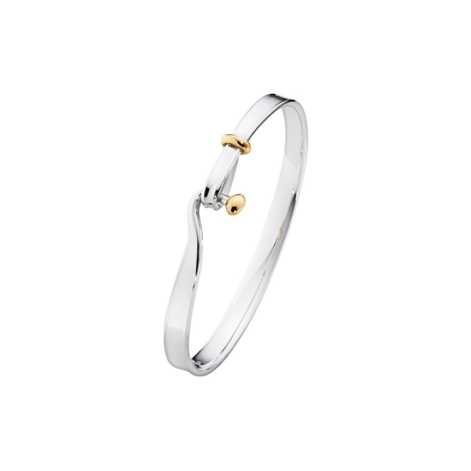 GEORG JENSEN - ARMRING, TORUN BANGLE GULT GULL OG SØLV