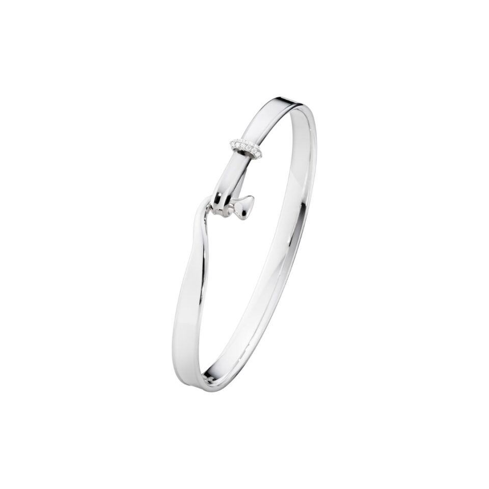 GEORG JENSEN - ARMRING, TORUN BANGLE SØLV MED DIAMANTER 0,08 CT.