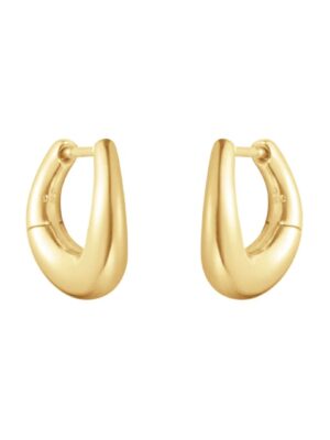 GEORG JENSEN - ØREDOBBER, OFFSPRING ØRERINGER SMÅ GULT GULL