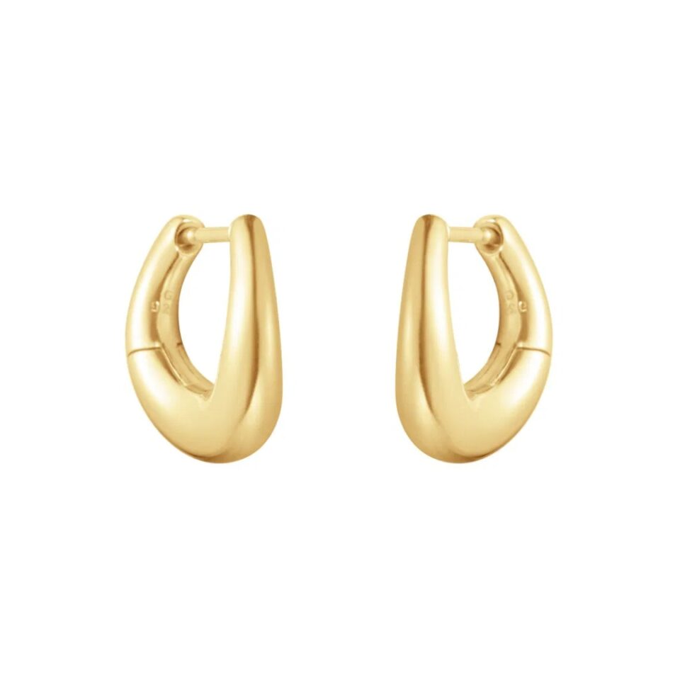 GEORG JENSEN - ØREDOBBER, OFFSPRING ØRERINGER SMÅ GULT GULL