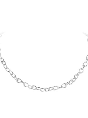 GEORG JENSEN - HALSKJEDE, OFFSPRING LINK SMAL SØLV