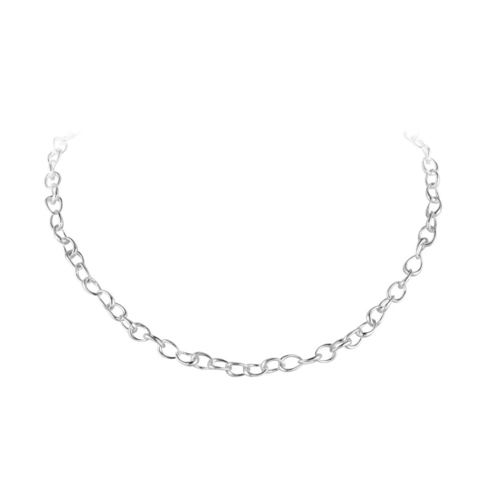 GEORG JENSEN - HALSKJEDE, OFFSPRING LINK SMAL SØLV