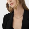 GEORG JENSEN - HALSKJEDE, OFFSPRING LINK SMAL SØLV - STYLING