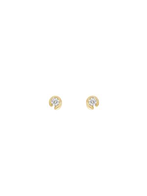 GEORG JENSEN - ØREDOBBER, MERCY MED DIAMANTER 0,10 CT. GULT GULL