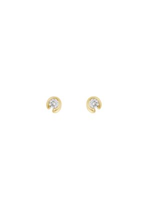 GEORG JENSEN - ØREDOBBER, MERCY MED DIAMANTER 0,20 CT. GULT GULL