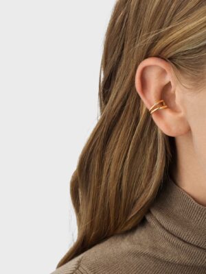 GEORG JENSEN - ØREDOBBER, MERCY EAR CUFF GULT GULL - STYLING