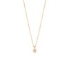 GEORG JENSEN - HALSKJEDE, MERCY MED DIAMANTER 0,05 CT. GULT GULL