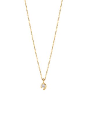 GEORG JENSEN - HALSKJEDE, MERCY MED DIAMANTER 0,05 CT. GULT GULL
