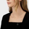 GEORG JENSEN - HALSKJEDE, MERCY MED DIAMANTER 0,05 CT. GULT GULL - STYLING