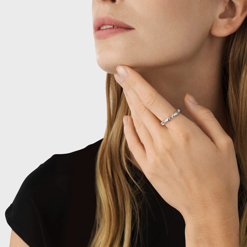 GEORG JENSEN - RING, REFLECT LENKE SØLV - HENNE