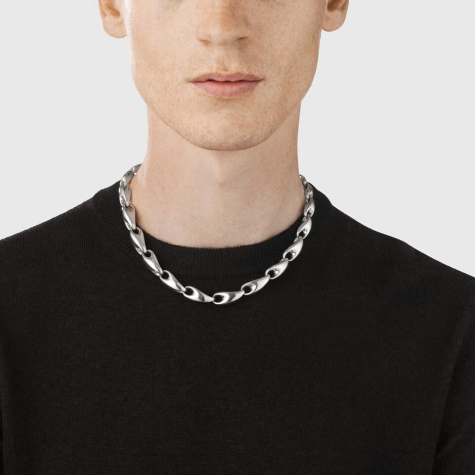 GEORG JENSEN - HALSKJEDE, REFLECT LENKE SØLV - STYLING HAN