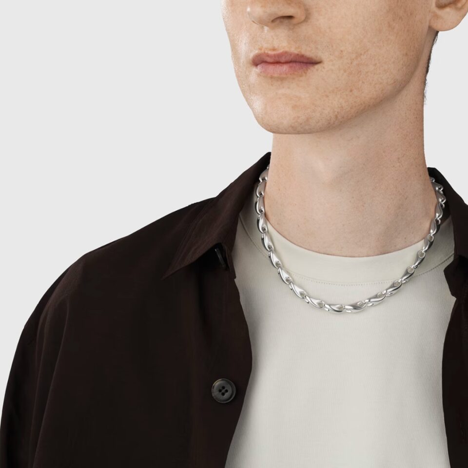 GEORG JENSEN - KJEDE, REFLECT LENKE MEDIUM SØLV - STYLING HAN
