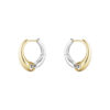 GEORG JENSEN - ØREDOBBER, REFLECT HOOPS STORE GULT GULL OG SØLV