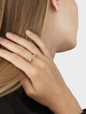 GEORG JENSEN - RING, REFLECT LITEN GULT GULL OG SØLV - STYLING HENNE