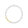 GEORG JENSEN - ARMBÅND, REFLECT LENKE SMALT GULT GULL OG SØLV