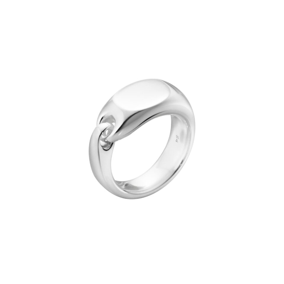 GEORG JENSEN - RING, REFLECT SIGNET SMAL SØLV