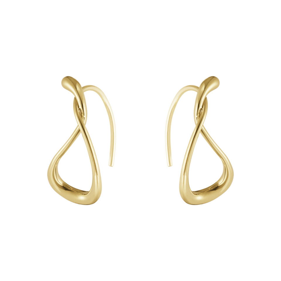 GEORG JENSEN - ØREDOBBER, MERCY HOOPS SMÅ GULT GULL