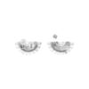 GEORG JENSEN - ØREDOBBER, DAISY STATEMENT SØLV MED BLÅ EMALJE - DETALJER